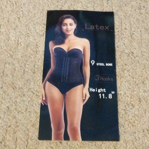 NEW - SLIFEBABY Women's MEDIUM Latex Waist Trainer Body Shaper Waist Loss
